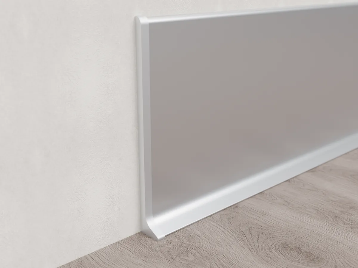 Left End Cap for Skirting ASP-100, Silver
