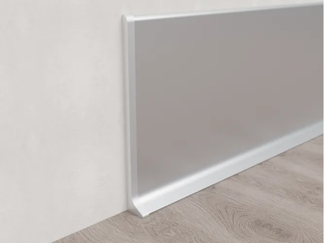 Left End Cap for Skirting ASP-100, Silver