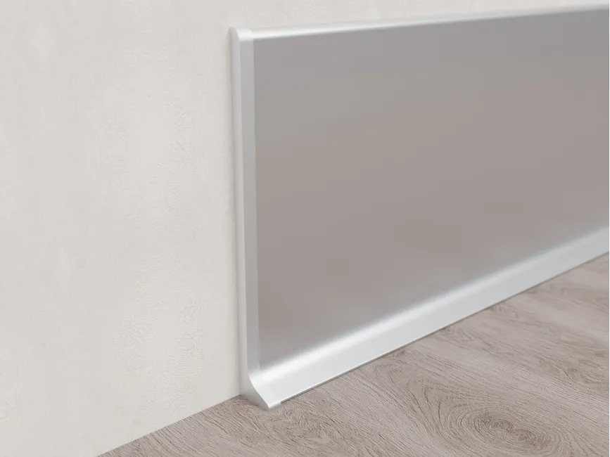 Left End Cap for Skirting ASP-100, Silver