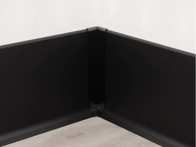 Internal Corner for Skirting ASP-100, Black