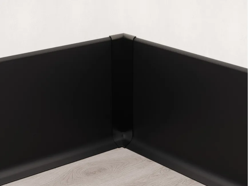 Internal Corner for Skirting ASP-100, Black