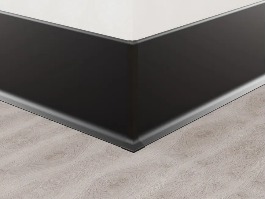 External Corner for Skirting ASP-100, Black