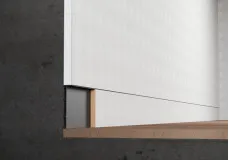 Concealed-Mount Skirting 61.5 x 13.4 mm ASP-168, Black