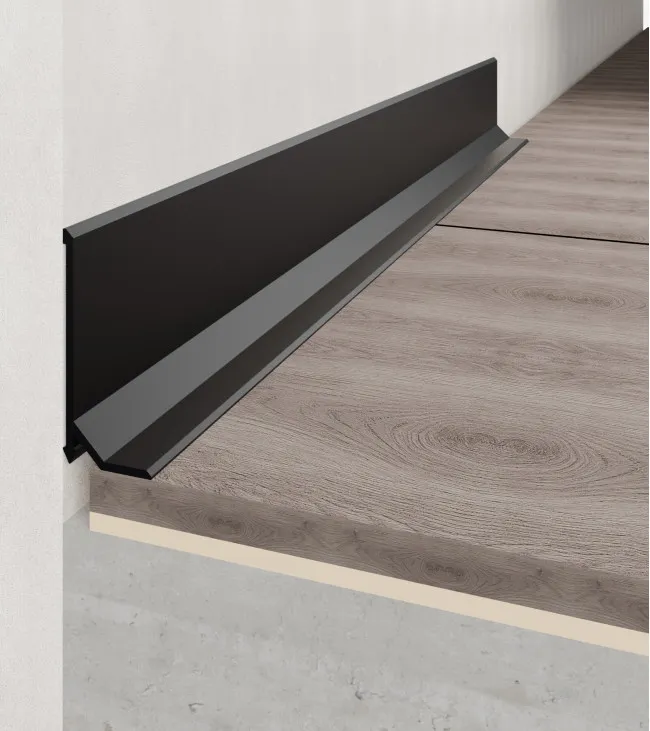 Surface-Mounted Skirting "Strila" ASP-38, Black