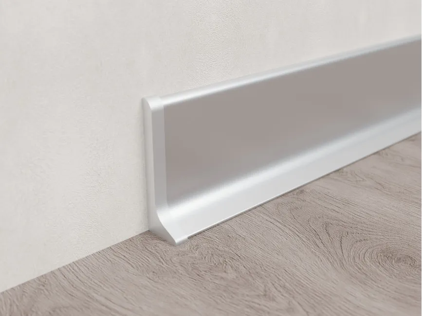 Left End Cap for Skirting ASP-40, Silver
