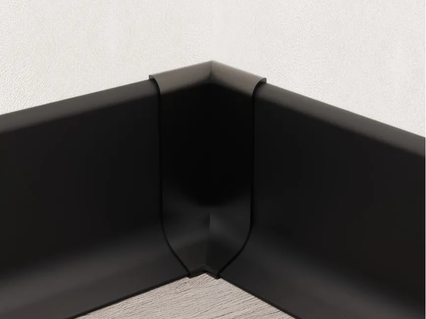 Internal Corner for Skirting ASP-40, Black