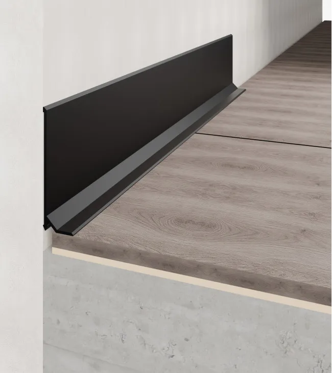 Surface-Mounted Skirting "Strila" ASP-58, Black