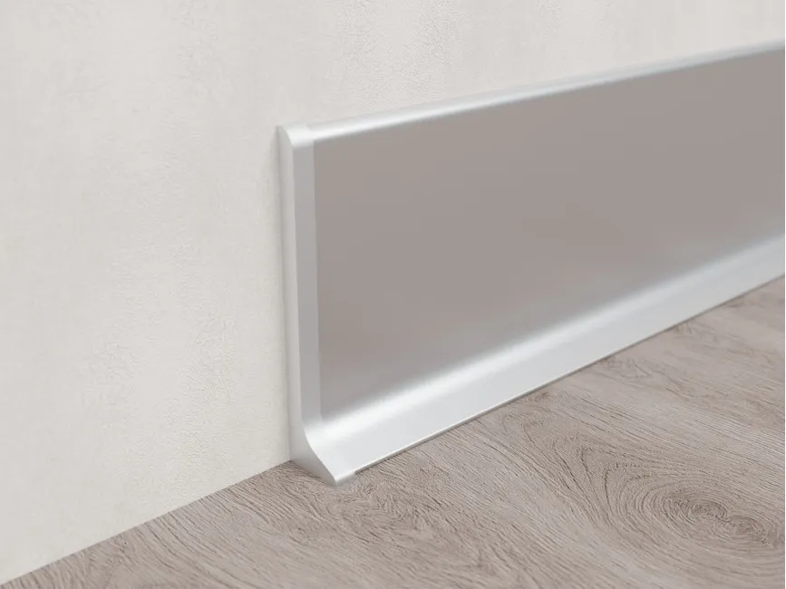 Left End Cap for Skirting ASP-60, Silver
