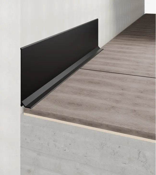 Surface-Mounted Skirting "Strila" ASP-78, Black
