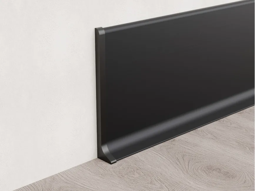 Left End Cap for Skirting ASP-80, Black