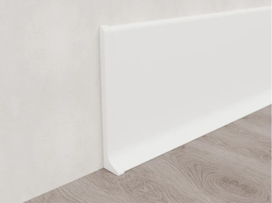 Left End Cap for Skirting ASP-80, White