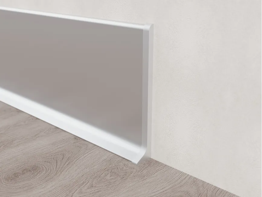 Right End Cap for Skirting ASP-80, Silver