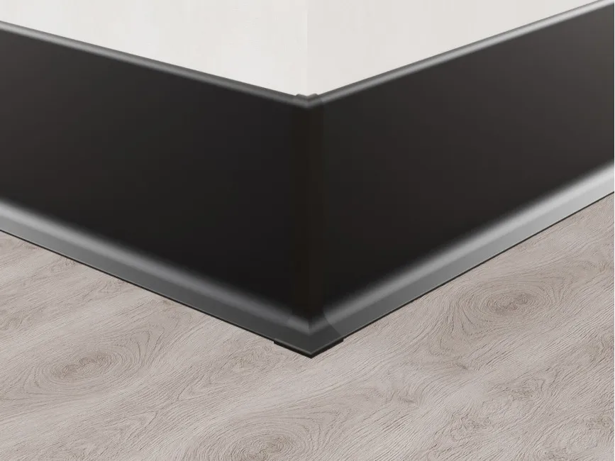 External Corner for Skirting ASP-80, Black