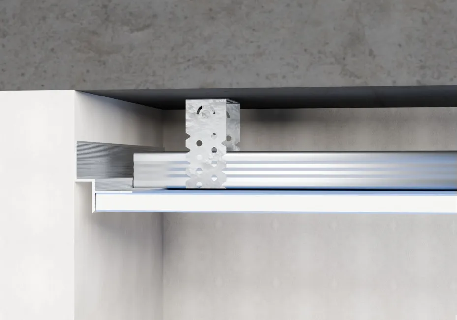 Shadow Gap Ceiling Profile 39 x 47 mm AST-10, Silver