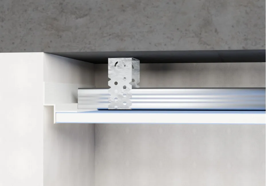 Shadow Gap Ceiling Profile 39 x 47 mm AST-10, White