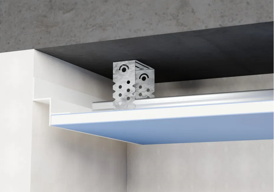 Shadow Gap Ceiling Profile 56.5 x 49 mm AST-20, White