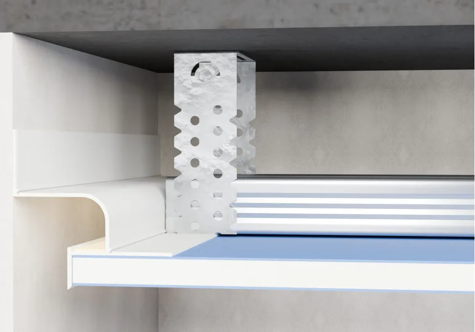 Shadow Gap Ceiling Profile 63.2 x 64.6 mm AST-201, White