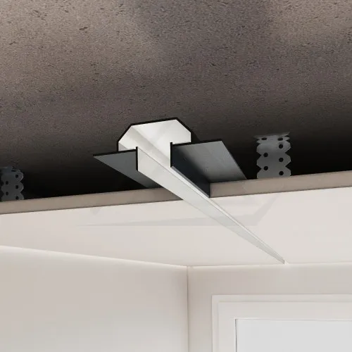 Split Shadow Gap Profile for LED Lighting RST-22, Black