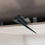 Split Shadow Gap Profile for LED Lighting RST-22, Black
